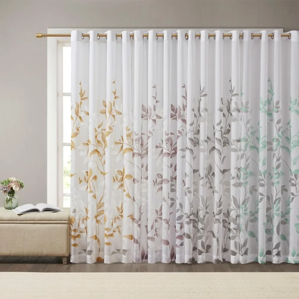 Custom-Made Sand-Colored Curtains for Windows, 98 x 84, Pair Set with Tailored Finish