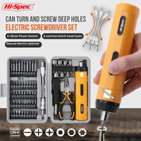 59Pc Home Repair Kit - Hi-Spec 3.6V Cordles Screwdriver Sets Hand Tools with Bendable Rod & LED Light（Manual Electric Optional）​