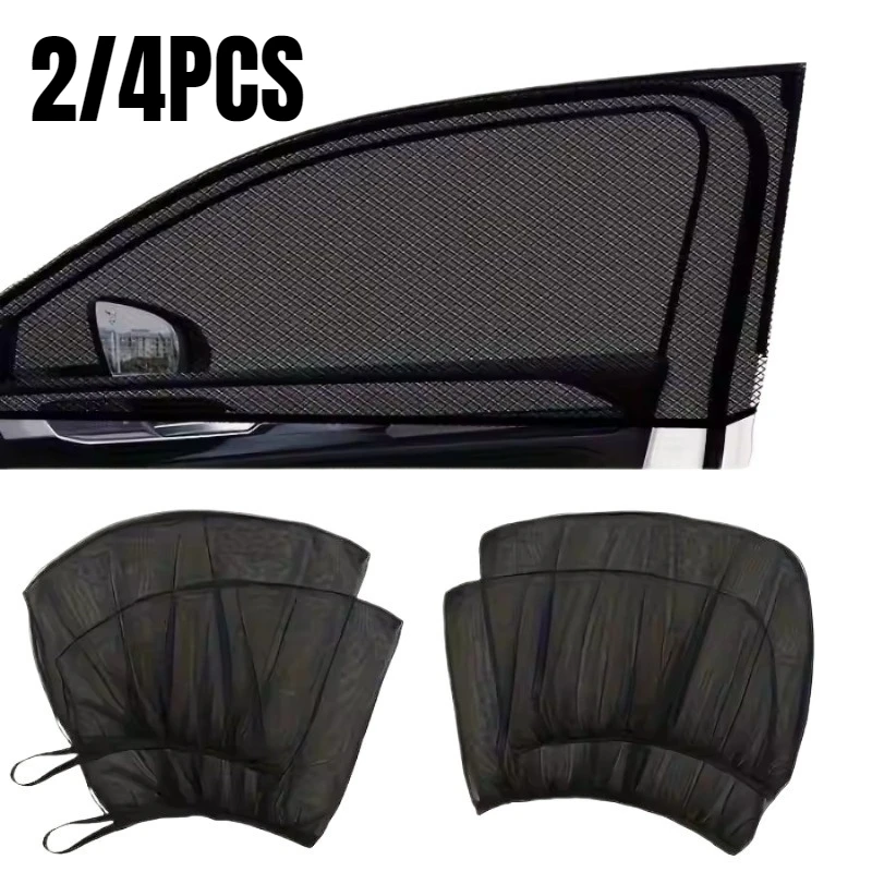 

2/4PCS Car Window Sunshade Universal Side Window Shades Protection Repellent Mosquito Breathable Sunshade Auto Accessories