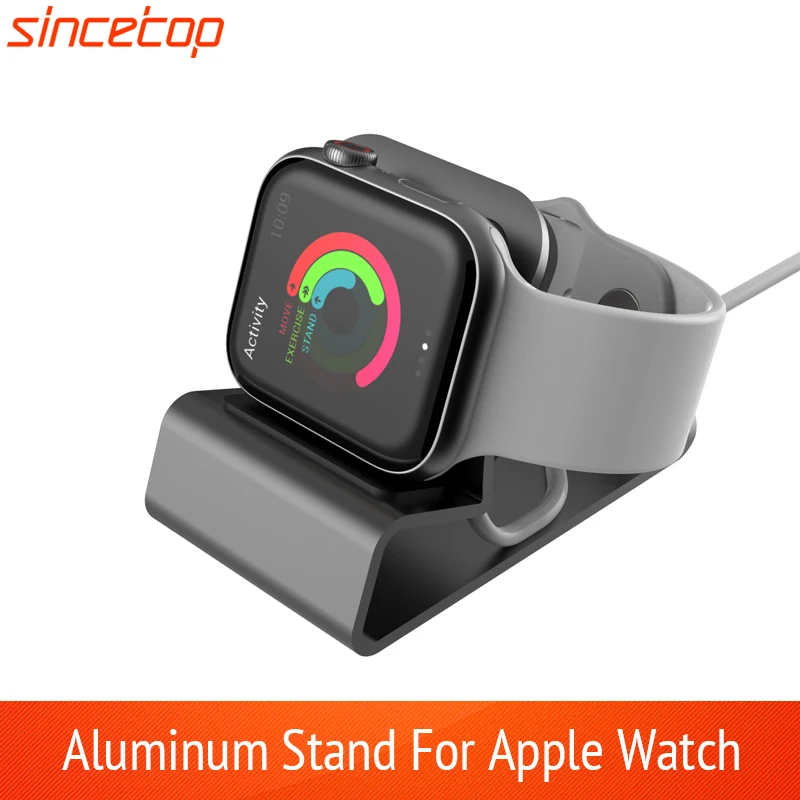 Aluminum Charger Stand for Apple Watch Dock Station Charging Holder for iWatch Ultra 1 2/9/SE/8/7/6/5/4/3/2/1 Silicon Bracket