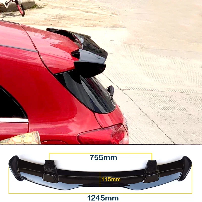 Glossy Black Spoiler For Mercedes Benz W176 W177 AMG Hatchback A Class A180 A200 A250 A260 A45 Rear Trunk Bumper Top Wing