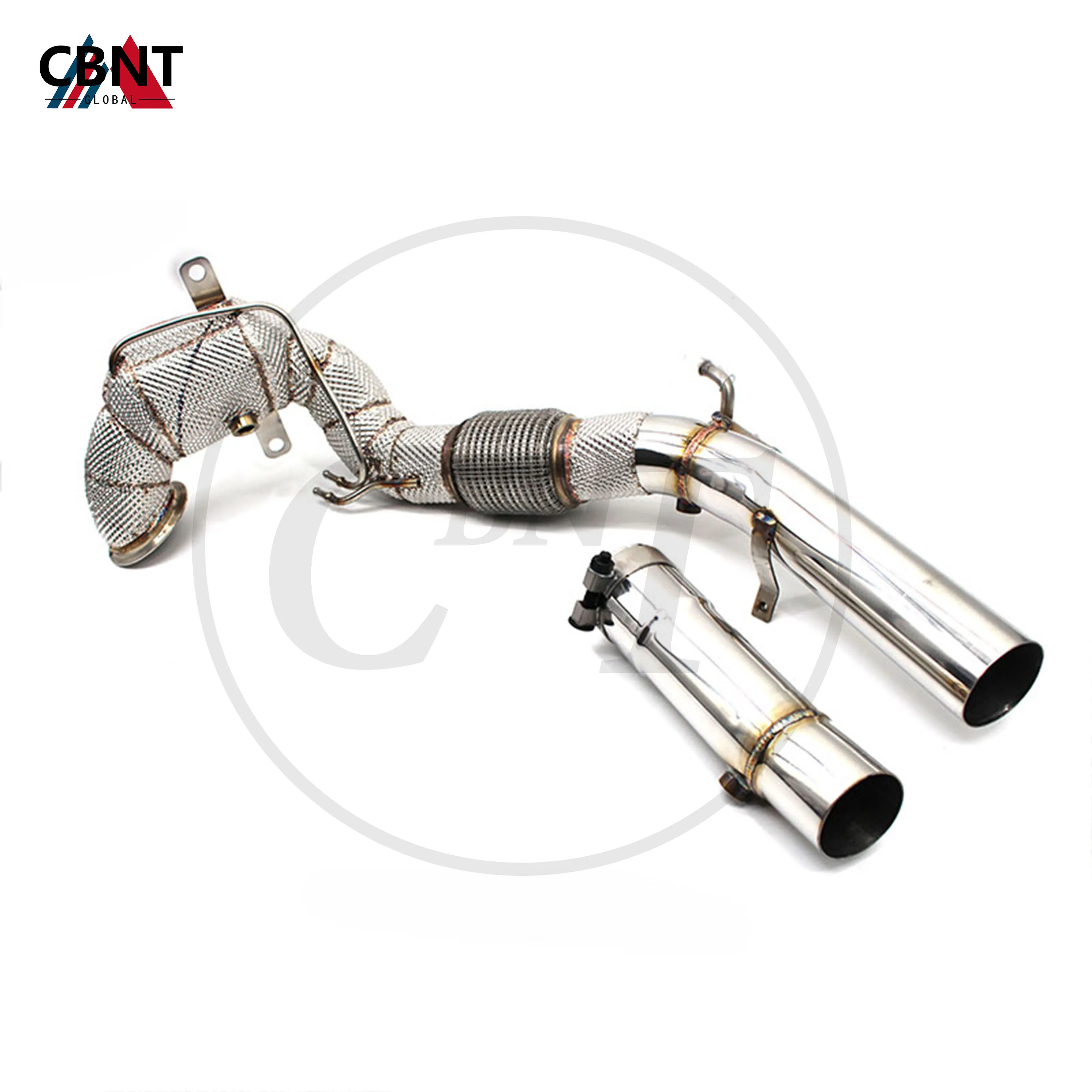 CBNT For VW Golf MK8 Golf8 Tiguan L Exhaust-headers with Catalytic Converter Exhaust-pipe Catted/Catless Downpipe Exhaust System