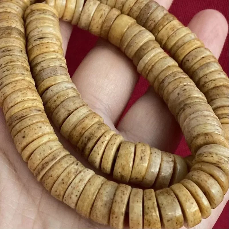 Tibetan-style cultural items: camel and cow bone long-string bracelets, DIY accessories, ethnic style, unisex