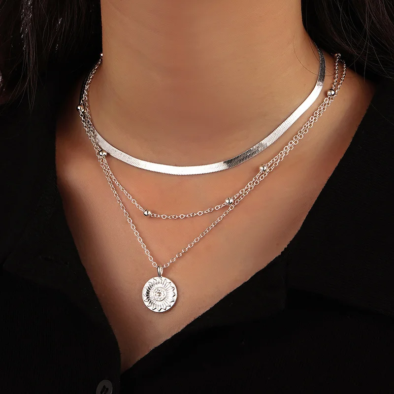 Böhmische Mode Muschel-Halsketten & Anhänger für Vintage Mehrschichtige Choker-Halskette Damen Collier Femme Collares Schmuck – Detail 3
