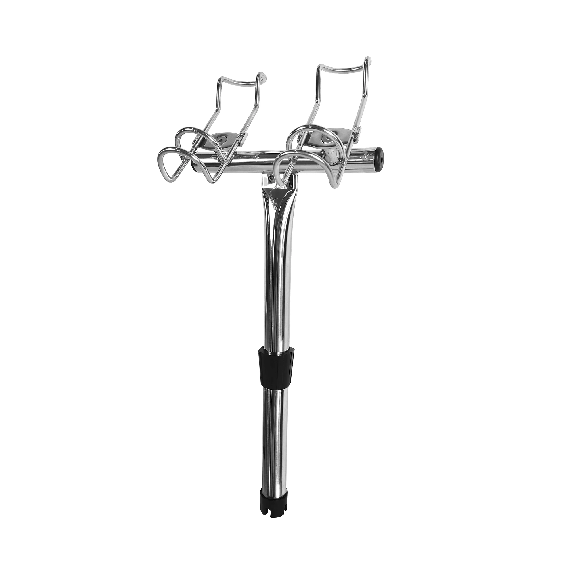 1 Pcs Marine Grade Stainless Steel one to two 360 degree rotation adjustable rod holder with tool for Fishing Boat Yacht Marine