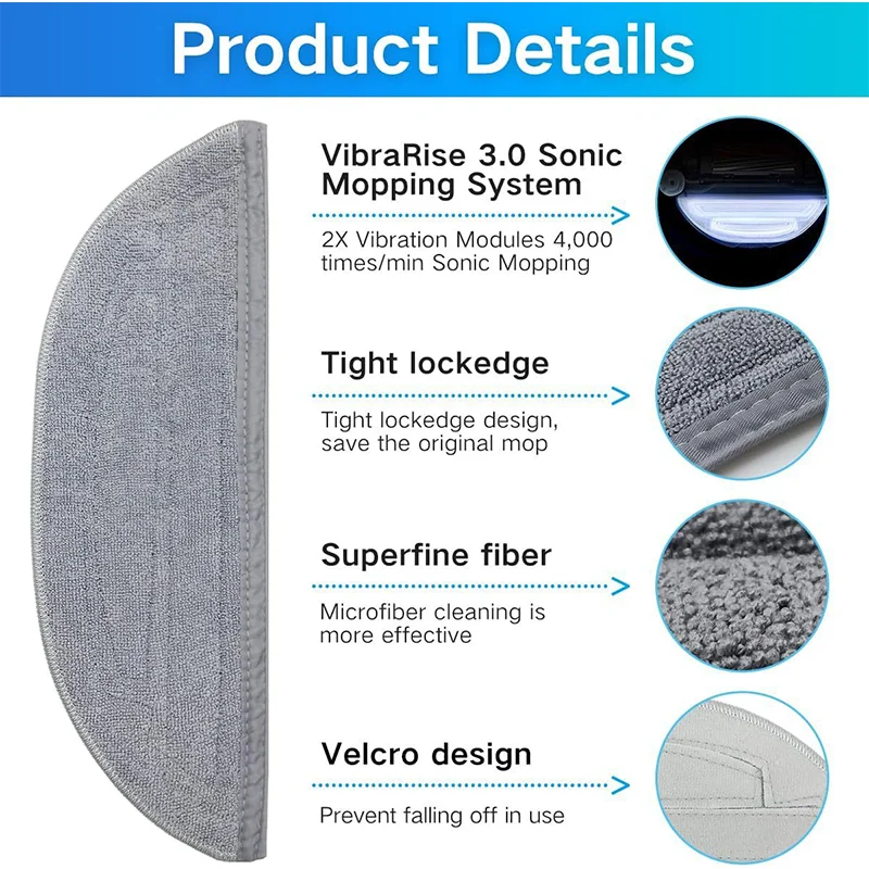 Replacement Main Side Brushes Mop Cloths HEPA Filters Dust Bags Accessories For Roborock S8 MaxV Ultra Robot Vacuum Spare Parts