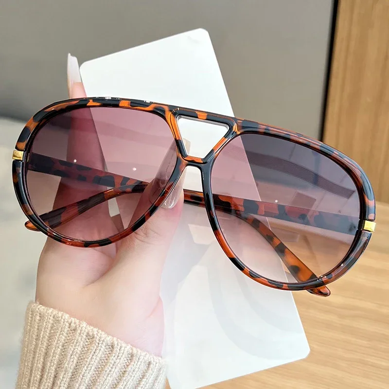 Large Frame Oval Cycling Sunglasses for Women