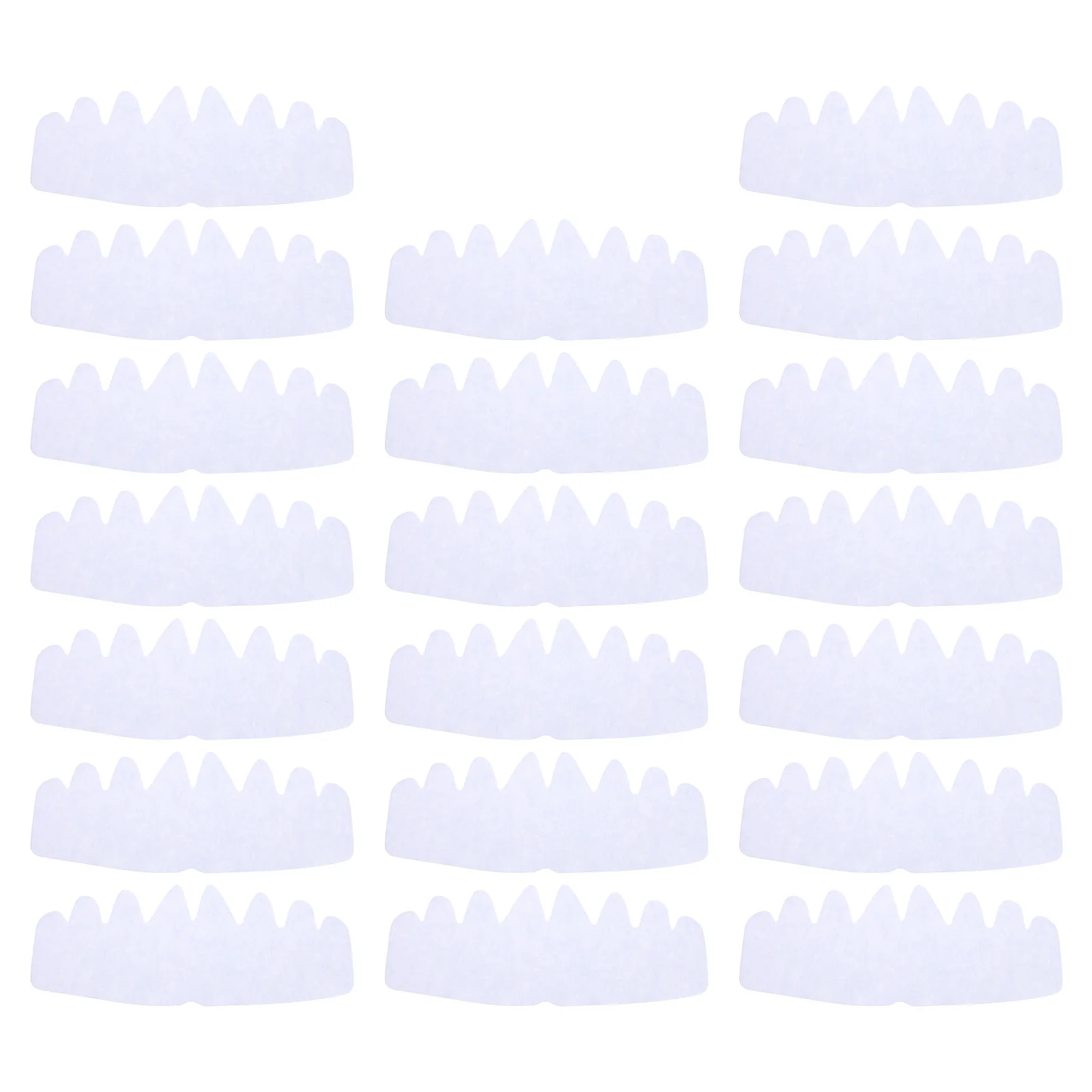 20pcs Cap Liners for Baseball Caps Hat Shaper Form Insert Universal Inner Support Brim Felt Sport Hat Shaping Insert