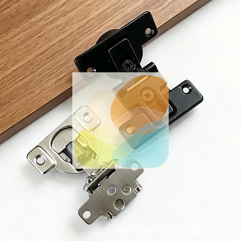 Zinc Alloy 180 Degree Folding Cabinet Hinge Adjustable Smooth Operation for Wardrobe Closet Cabinet Door