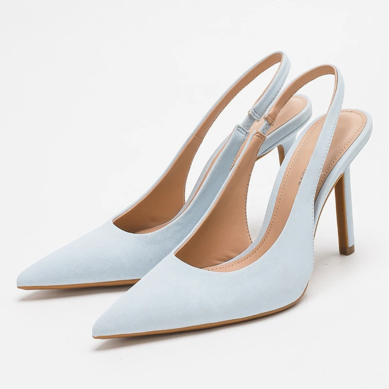 

Elegant Pointed Toe Pumps Sandals Women Concise Thin Heeled Office Shoes Female Shallow Comfy Fashion Slingback Heels for Women