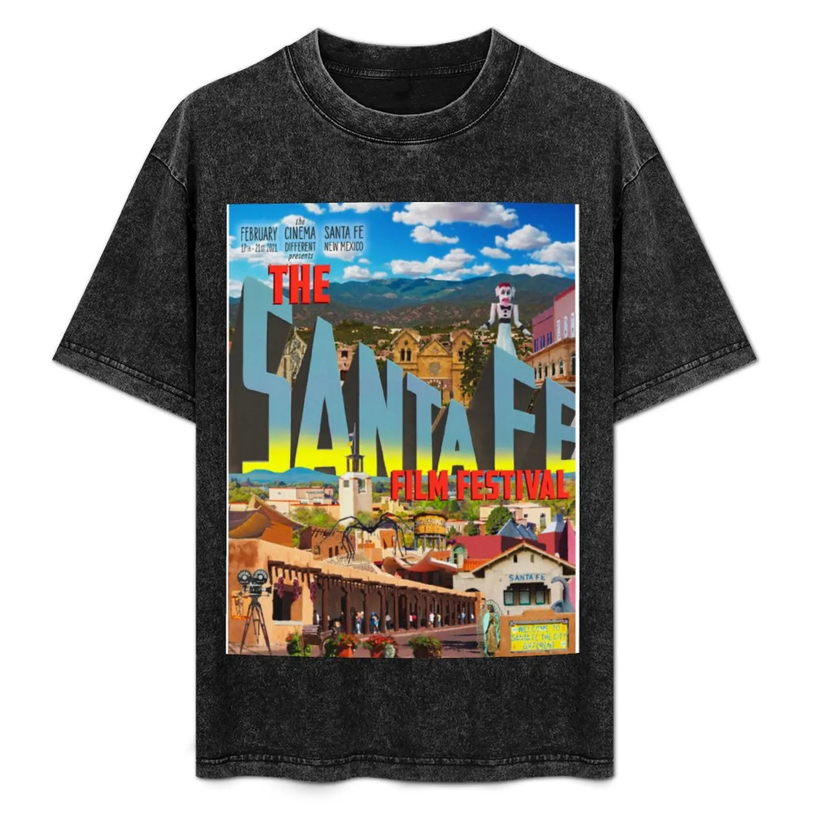 

22nd Annual Santa Fe Film Festival Official Poster T-Shirt Performance Workout Short Sleeve Tee