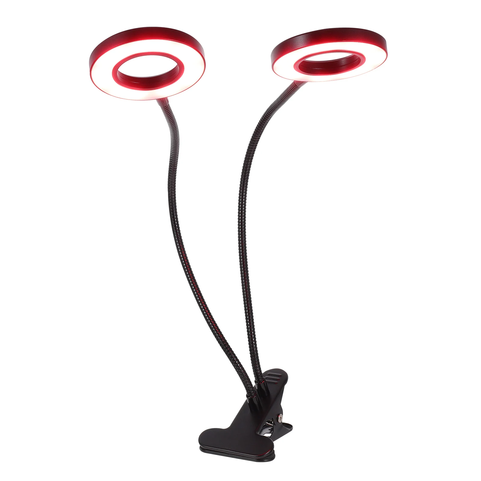 LED Plant Lamp USB-powered Light Growth Clip Planting Dual-headed Abs