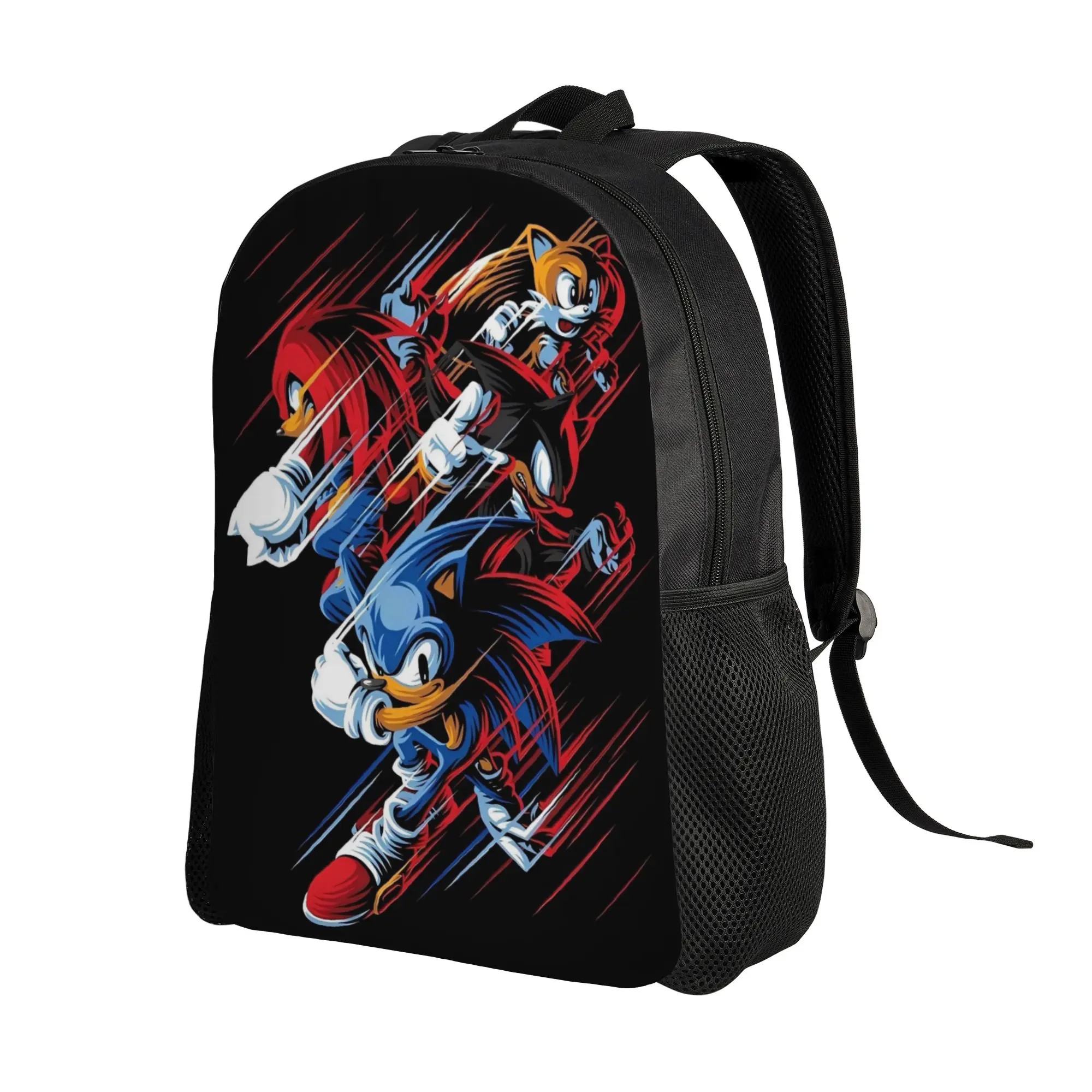 Sonices the H-Hedgehogs Backpack  Teen Polyester Camping Backpacks Print Modern School Bags Rucksack