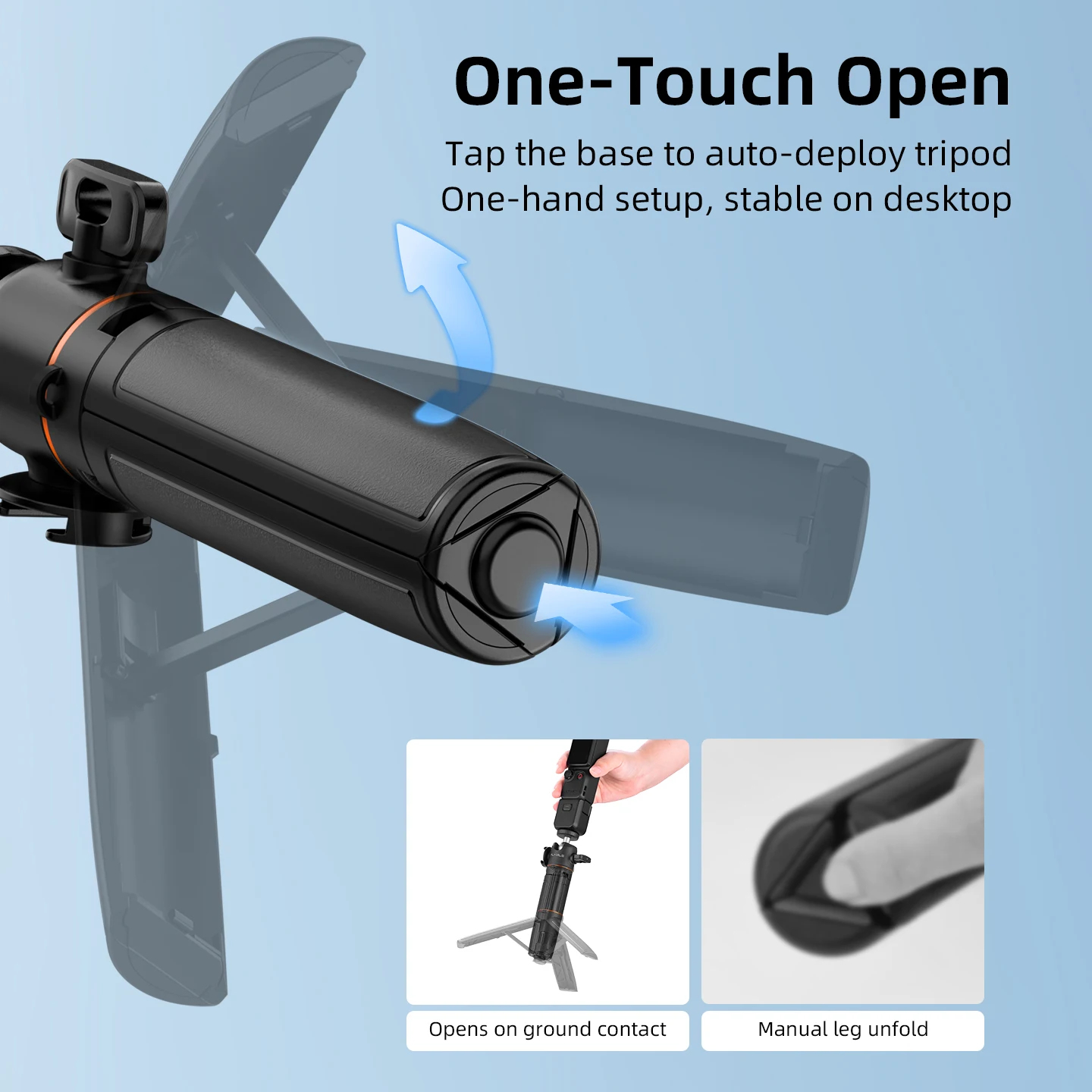 Selfie Stick Tripod Extension for GoPro 13 12 11 DJI Osmo Action 6 5 4 Pocket 3 4 4P Insta360 X6 X5 Luna Action Camera Accessory