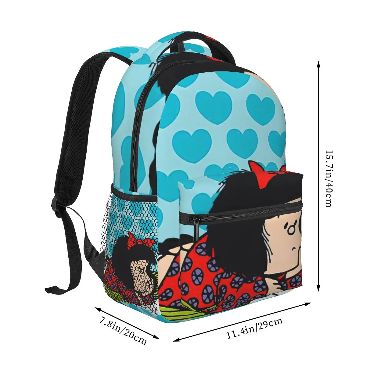 Mafalda Backpack for Girls Boys Travel RucksackBackpacks for Teenage school bag