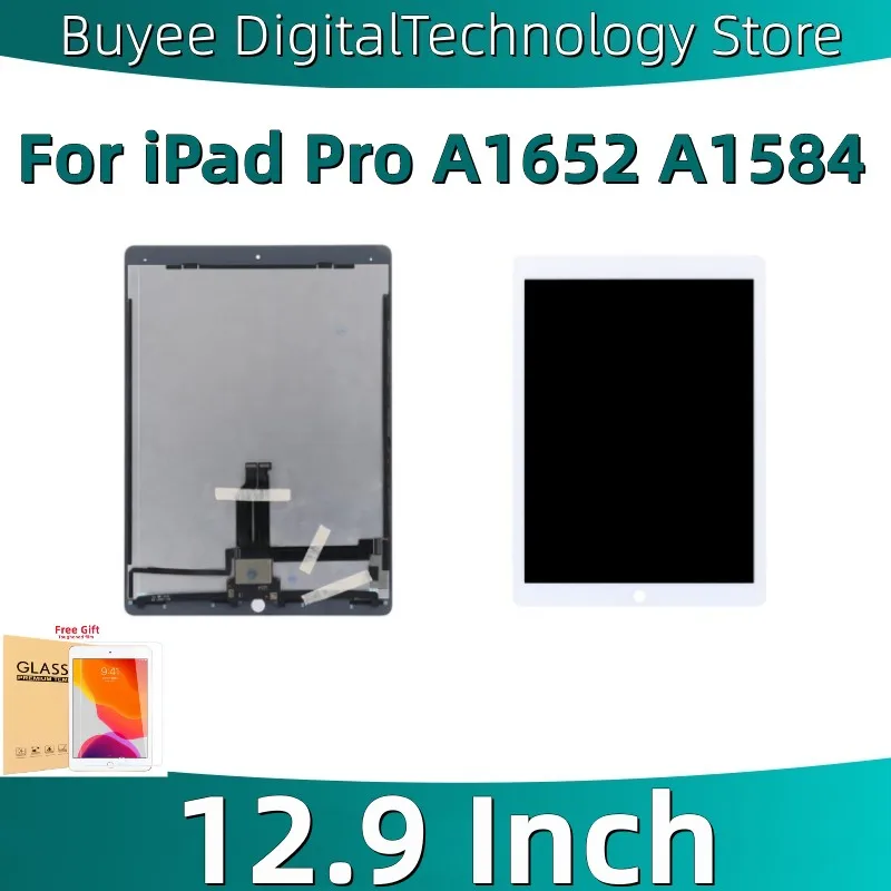 For iPad Pro A1652 A1584 LCD Touch Screen Original 12.9 Inch LCD Touch Display Screen Digitizer With OEM Board A1652 Replacement