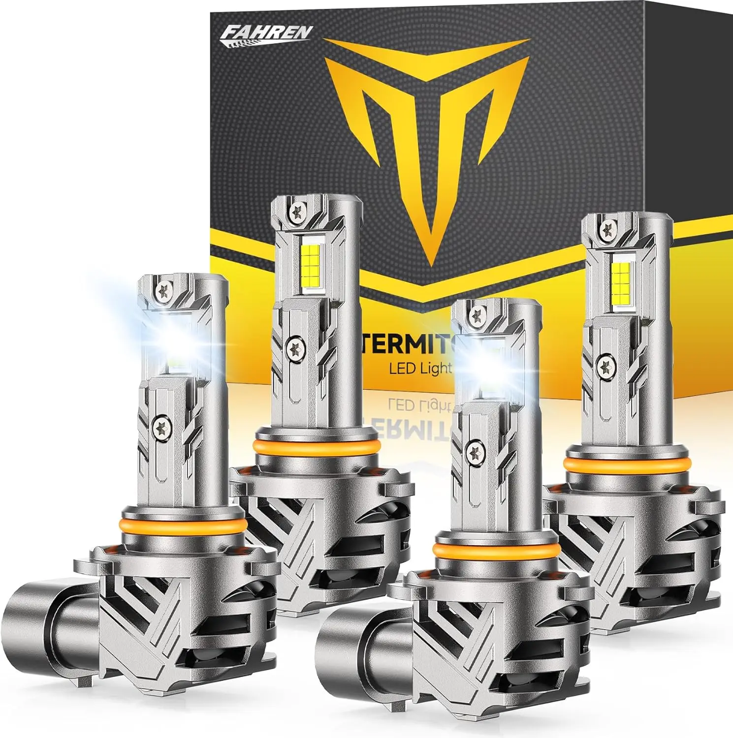 

4PCS LED 9005 9006 Bulbs Combo,100000LM Headlight 9005 9006 Off-Road Use or Fog Light Bulbs,6500K White No Adapter Needed