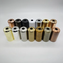 2 Pieces CE/UL plastic socket with iron cover lamp holder silver/gold/black finished iron plastic light sockets