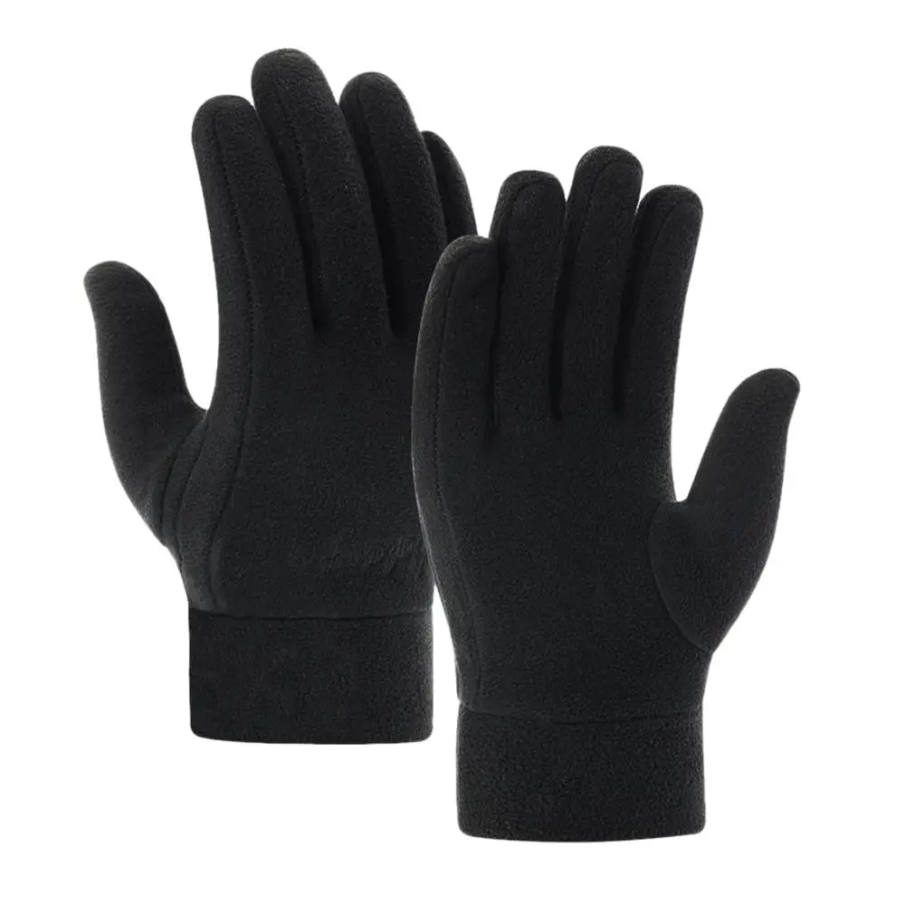 Man Women Gloves Riding Driving Gloves Winter Fleece Outdoor Sport Gloves Thick Plush Furry Warm Mitts Full Finger Mittens