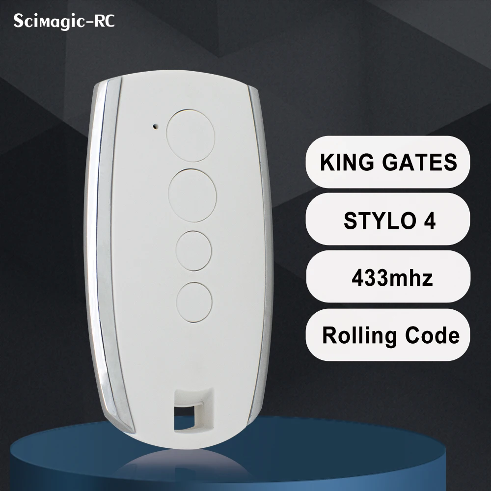 Command KING GATES Remote Control STYLO2K STYLO4K STYLO KINGGATES STYLO 4K 2K Garage Door Opener Rolling Code 433.92MHz
