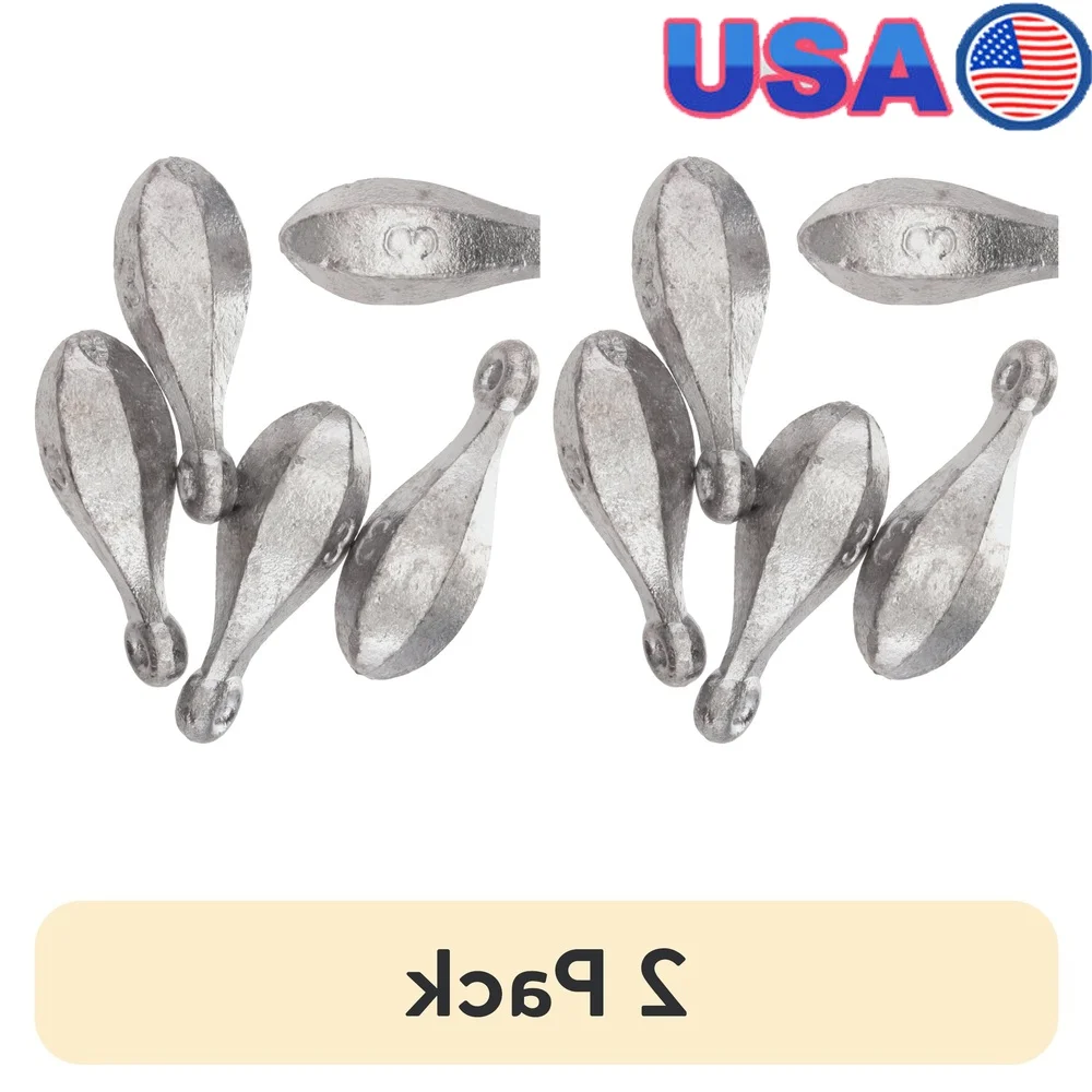 

2 упаковки свинцовых банковских грузила, 3 унции, грузила для рыбалки, легкая установка, петля, уменьшение натяжения лески, ловля более рыбы, свежая соленая вода, идеальный сом