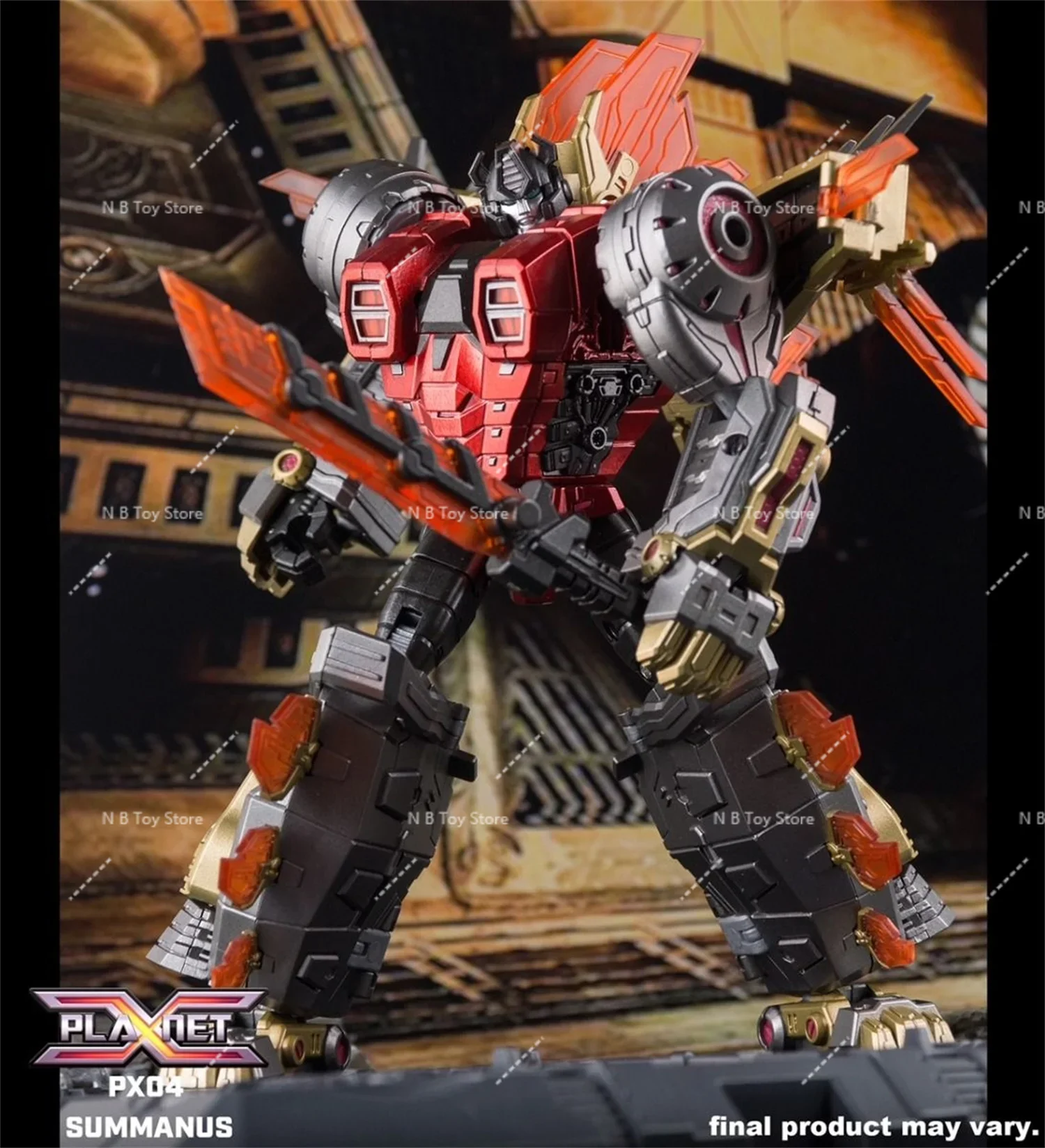 ของเล่นแปลงร่างตัวละครแอ็คชั่น Planet X PX-04M PX04M, เมทัลลิก, Snarl Summanus, หุ่นยนต์กล่อง