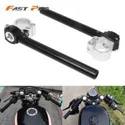 Universal Racing CNC 41 43 44 45 46 47 48 49 50 51 MM Clip On Ons Fork Handlebars Handle Bar Cafe Racer Motorcycle