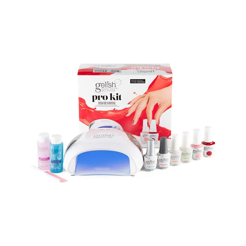

Complete DIY Gel Nail Kit with LED Lamp, Gel Polishes, Essentials & Remover for Home Manicures