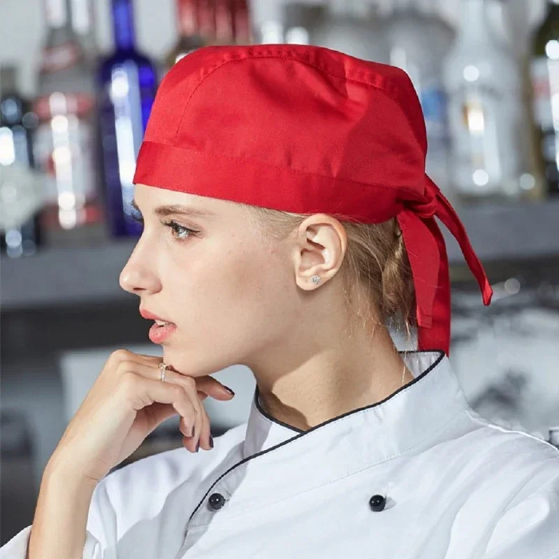 2025Halloween Chapeau de Pirate de Chef de cuisine, casquettes de cuisine d'hôtel de restauration, chapeaux de travail respirant