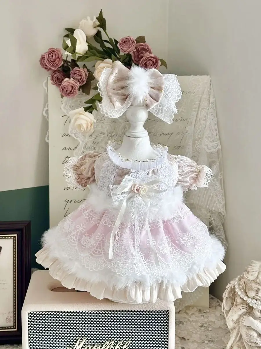 10cm 15cm cotton doll clothes,  light color dress 50-55cm reborn doll dress free shipping