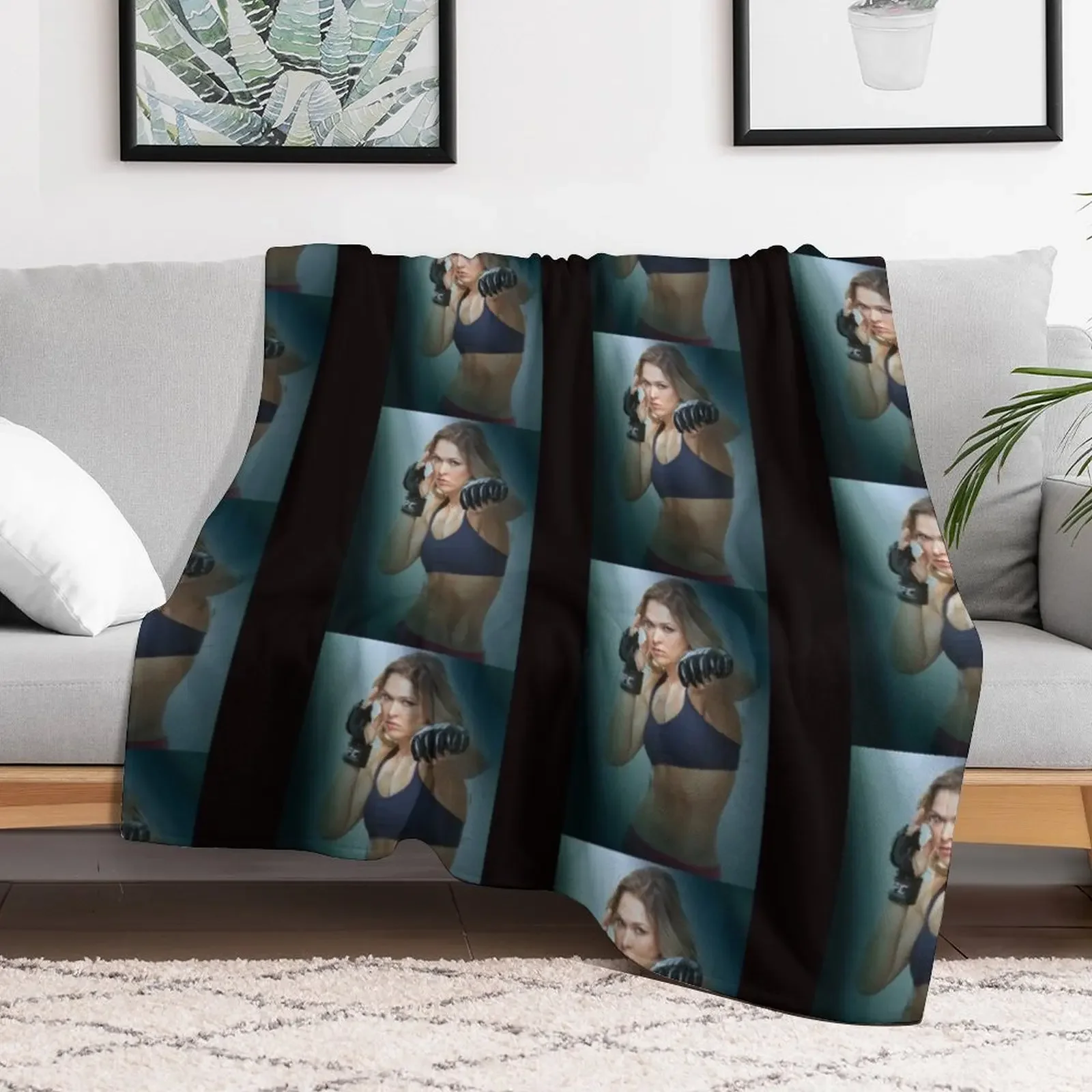 Ronda Rousey Throw Blanket Warm Sofa Throw Blankets