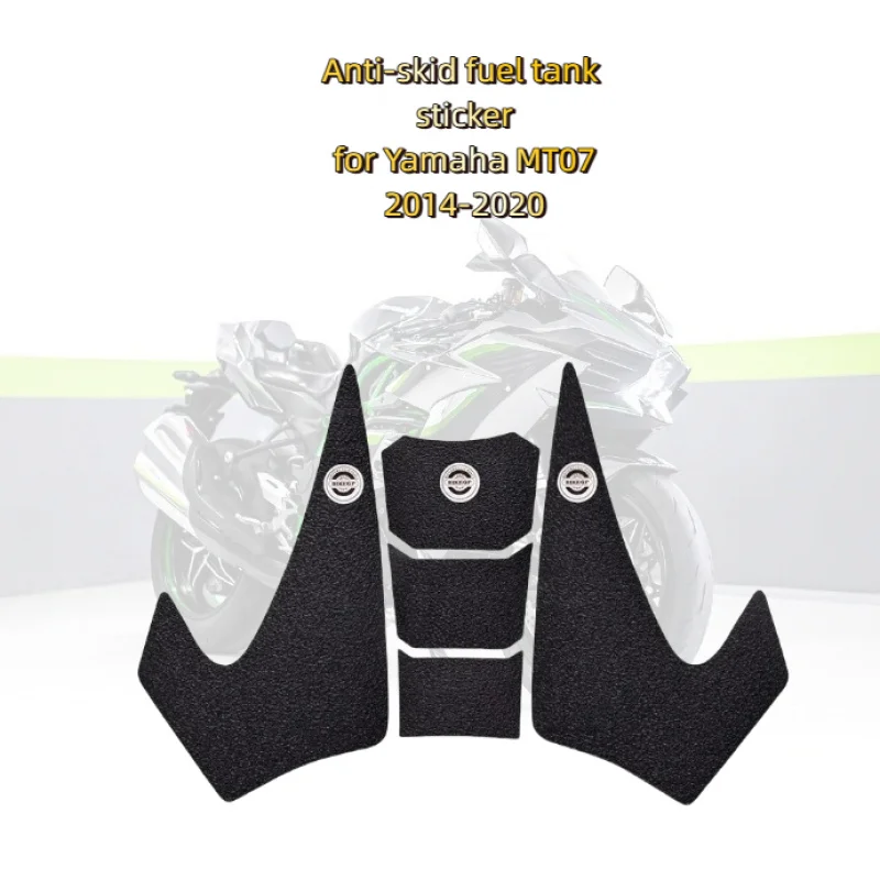 

motorcycle fuel tank sticker fishbone paper anti-slip protection fuel tank side paster for Yamaha MT07 2014-2020