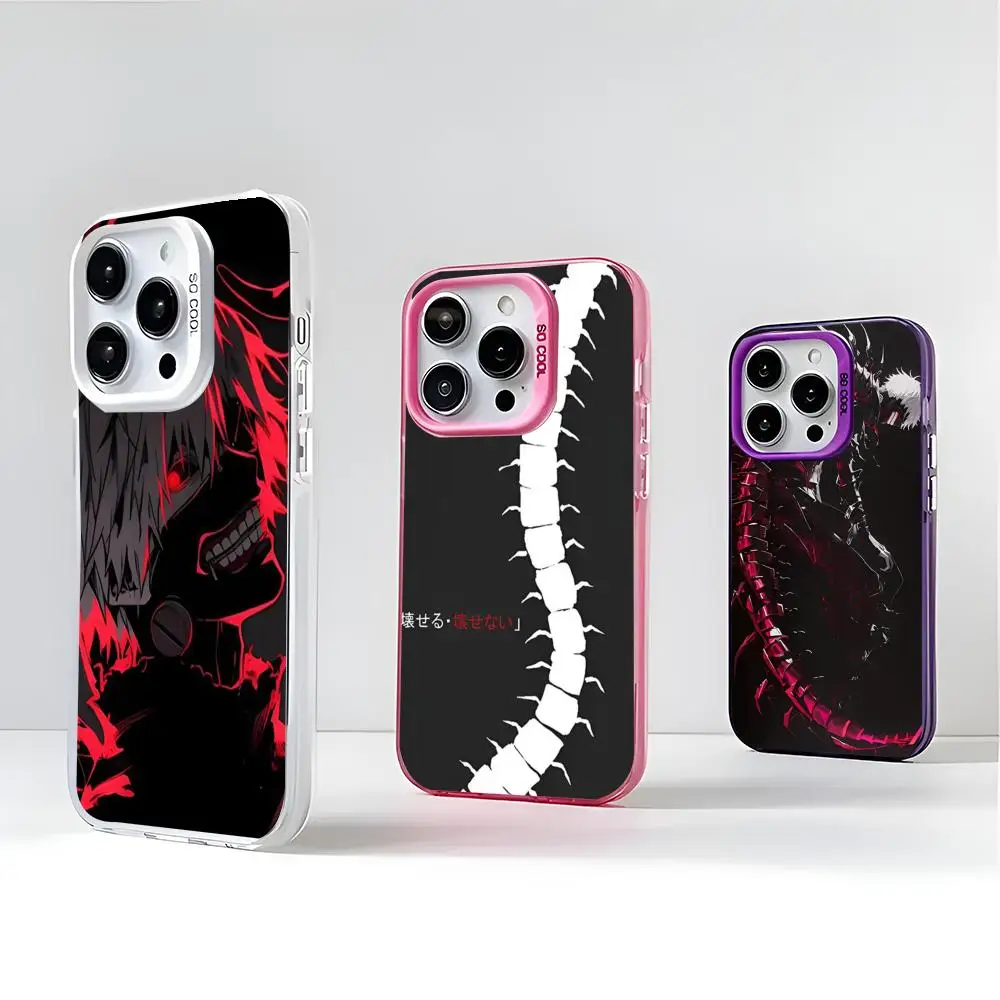 Kaneki Ken Phone Case 2024 IMD Case For IPhone 16 15 Pro XR XS 7 8 Plus SE2024 Shockproof Color Phone Funda Cover