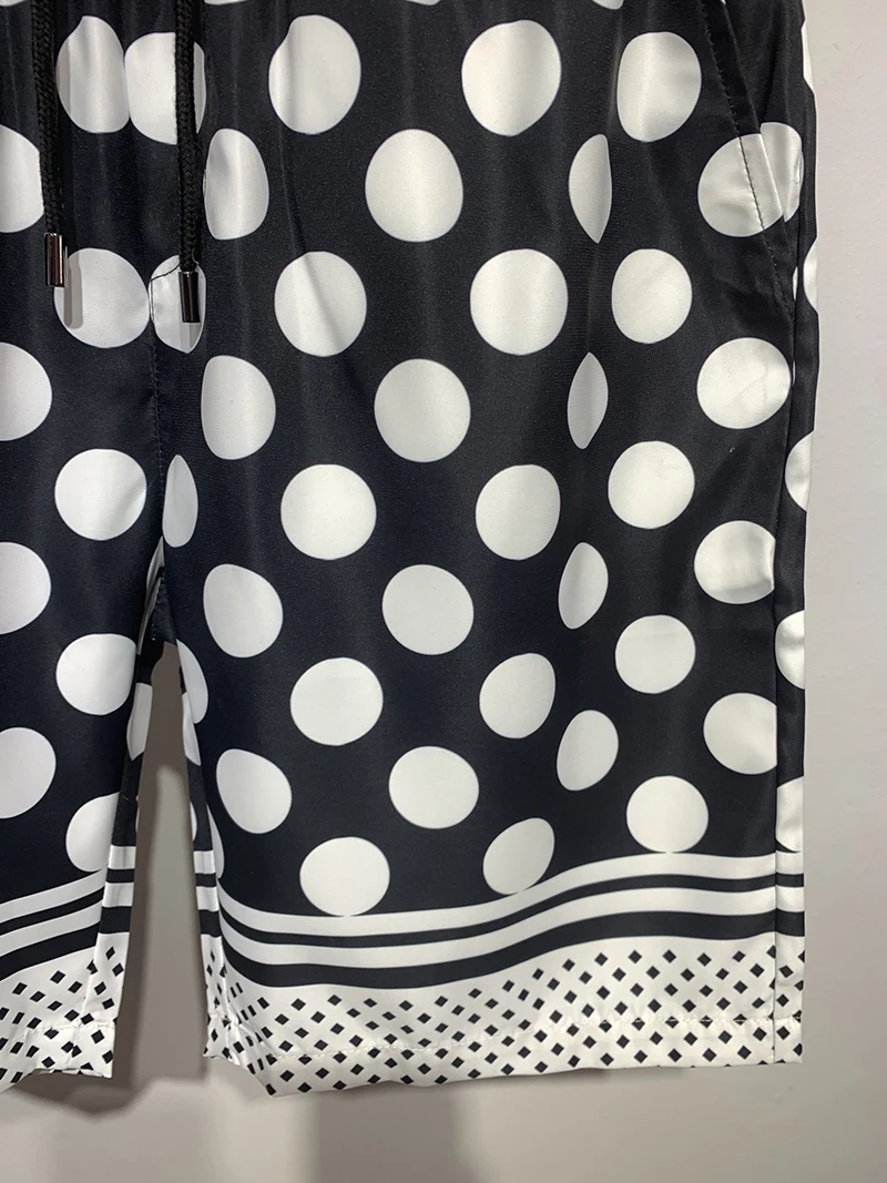 Nieuwe Herenbroek Met Volledige Cirkelprint Voor Sneldrogende Strandbroeken In De Lente En Zomer, Europese Milan Casual Hoogwaardige S-XXL