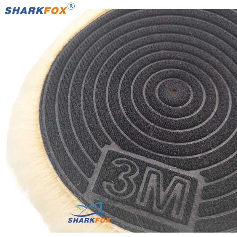 Sharkfox 4 Sizes 80-175mm 3M Wool Polishing Disc Car Waxing Polishing Buffing Car Paint Care Polisher Pads Auto Washing