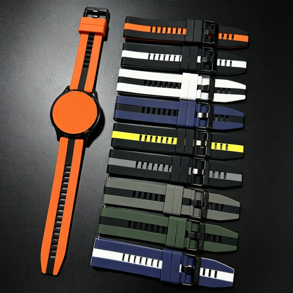 20mm 22mm Silicone Band For Garmin Venu 4 45mm Venu 3 2 Forerunner 70 170 570 265 255 M Strap Bracelet for Huawei GT6 6Pro 46mm