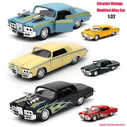 1: 32 Chrysler Vintage Modified Alloy Car Model Diecasts Toy With Sound and Light Vehicles Decoration Toys For Kids Gift