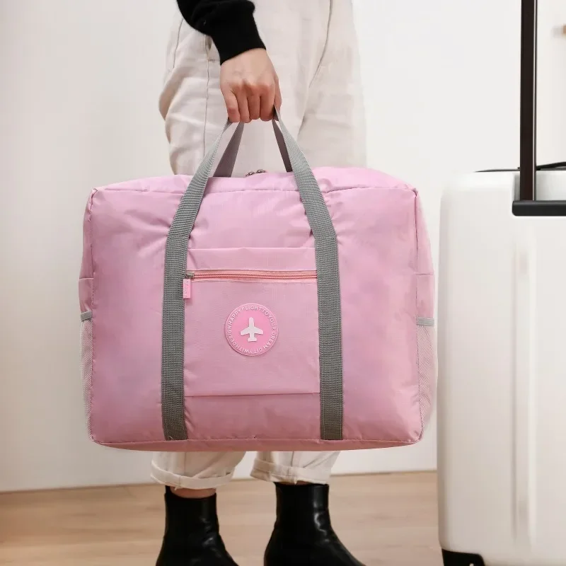 

Multi-Function Travel Storage Bag Large Capacity Waterproof Korean Style Suitcase Organizer Portable Carry-On Duffel Bag