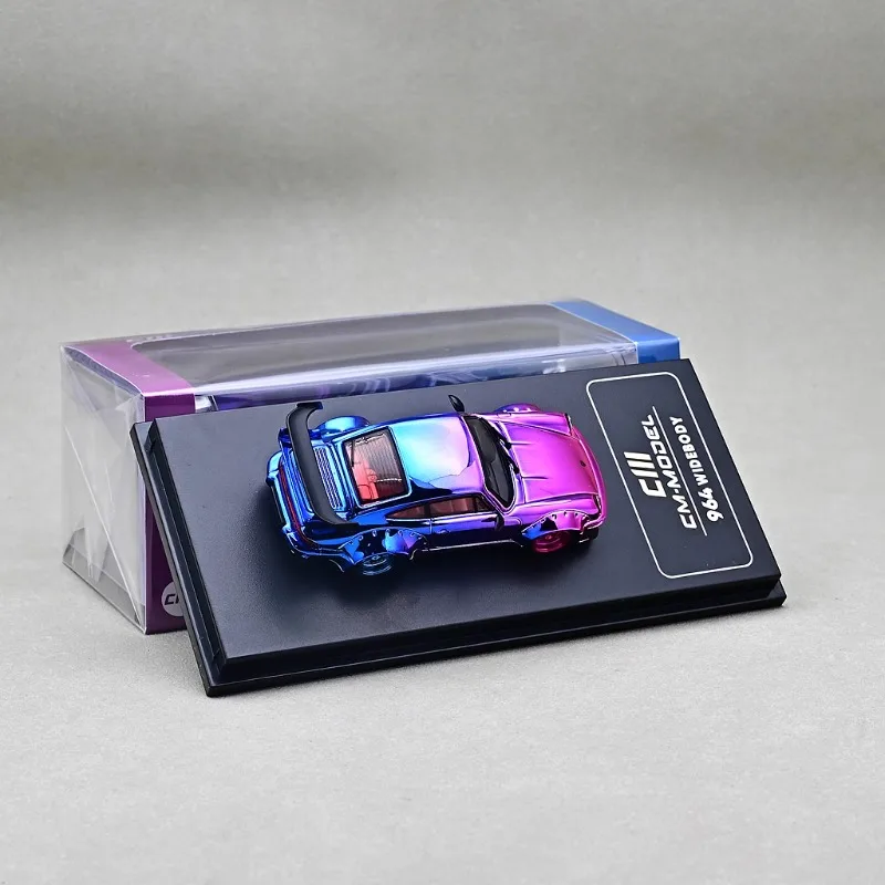 재고 있음 1/64 RWB964 전기 도금 분말 다이캐스팅 합금 자동차 모델, 소년 장난감, 어린이 축제 선물, 성인 장식.