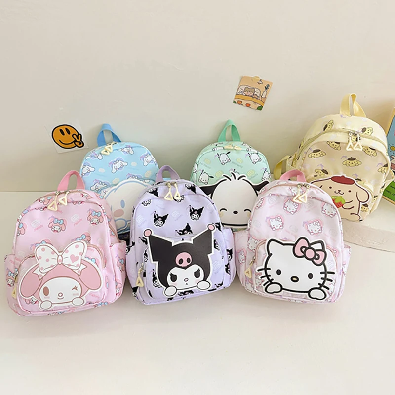 Sanrio Hello Kitty Children's Bags Cartoon Cute Boys and Girls Burden Reduction Kindergarten Backpack Children Backpack