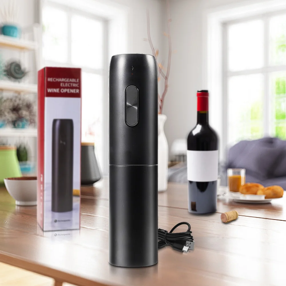 Wine Bottle Opener Automatic Red Wine Corkscrew Rechargeable Wine Opener with Charging Base Wine Tools Kitchen Products