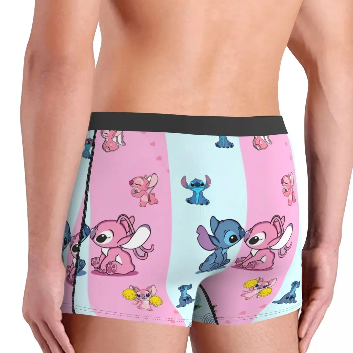 MINISO غرزة الملابس الداخلية الكرتون Kawaii الرجال الملاكم موجز مريحة Boxershorts جودة الطباعة حجم كبير السروال