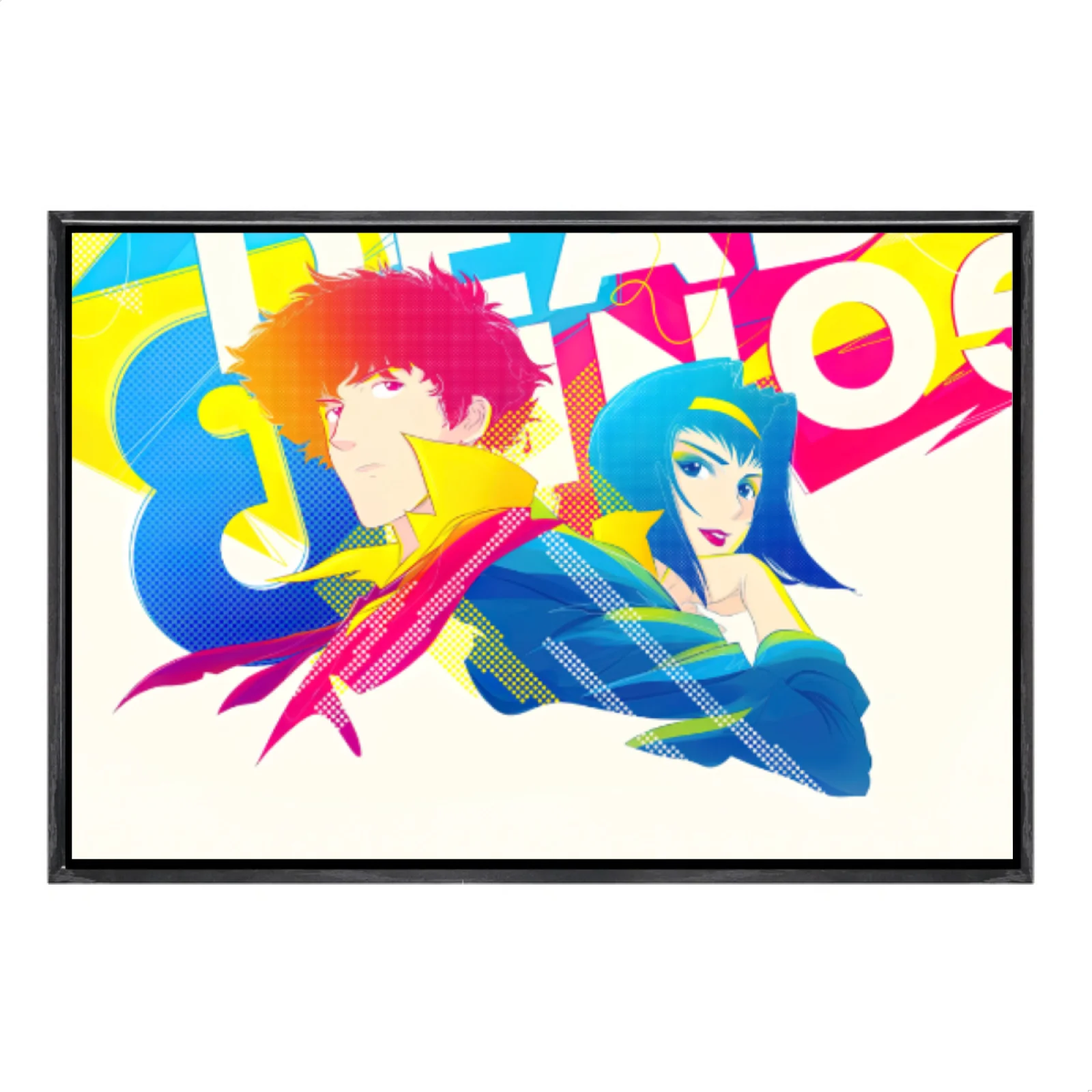 

Японская манга, многоразмерный холст, постер в двойной рамке, настенное искусство, ковбойский бибоп, домашний декор для гостиной, спальни