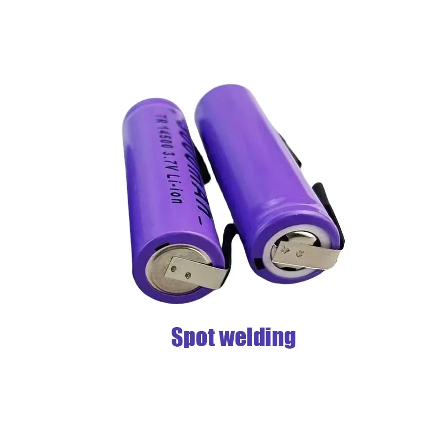 

2024 Latest 14500 Lithium Battery 3.7V 3000mAh Rechargeable Battery with Welding Pins, Suitable for DIY Electric Razor Toothbrus