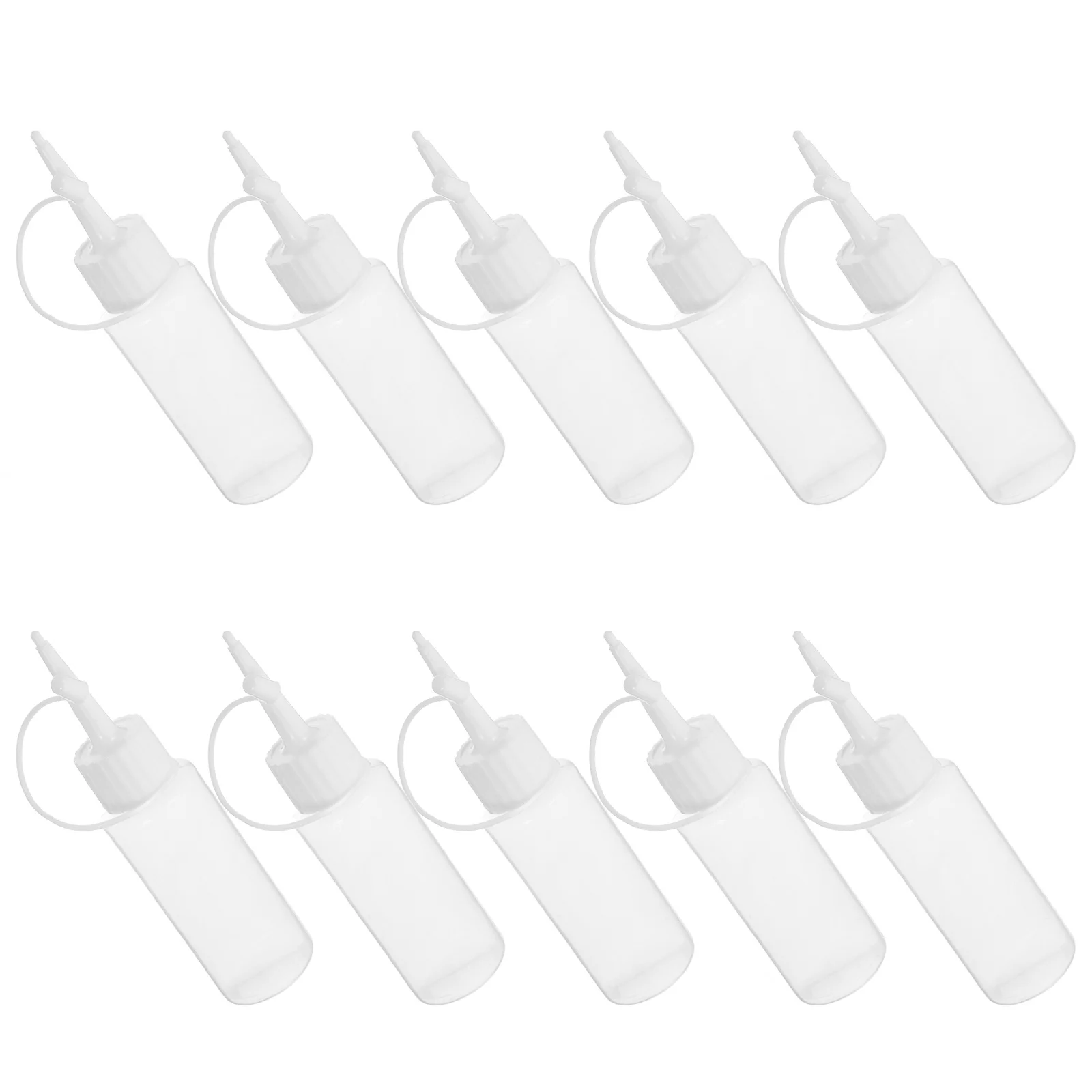 

10Pcs Ldpe Plastic Squeeze Bottles Clear Flexible with Precision Applicator Tip for Acrylic Paint Glue Crafts Mini Dispenser