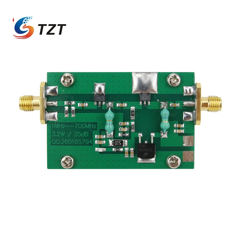 TZT 433MHz 8W/1MHz-700MHz 3.2W Power Amplifier Board RF HF High Frequency Amplifier Digital Power Amp