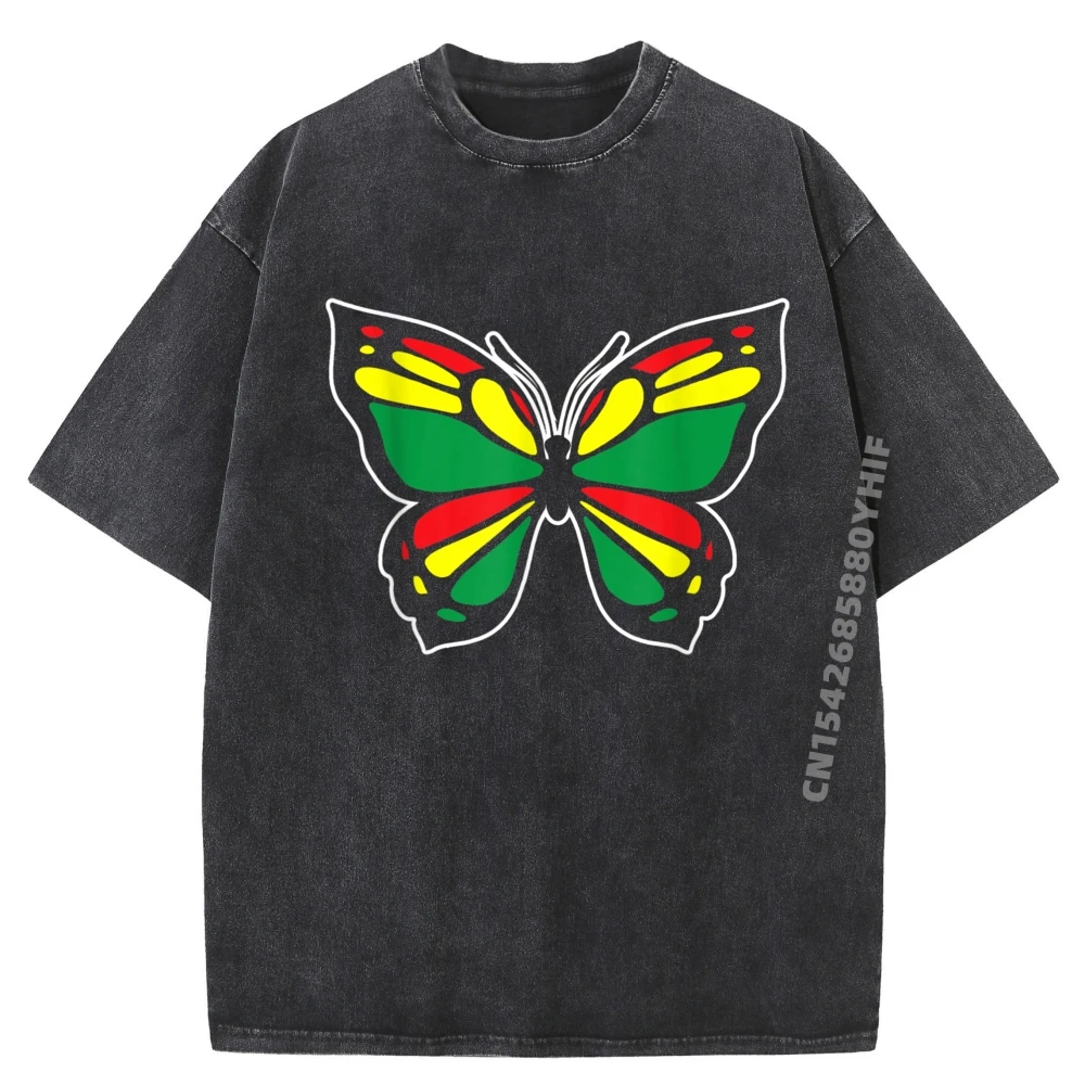 

Футболки с принтом Irie Butterlfy Jamaica Reggae, футболка с рисунком, молодежная мужская хлопковая дышащая стираная футболка, мужская одежда