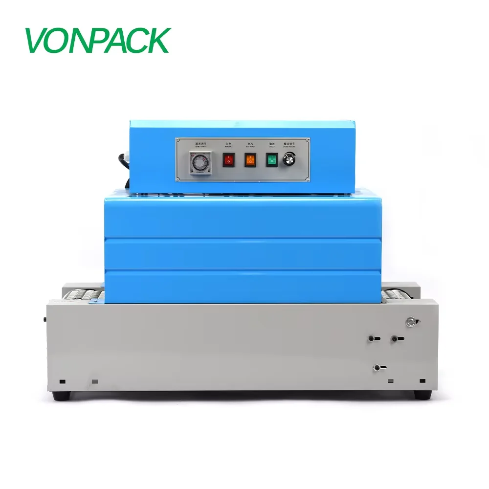 VONPACK شبكة 2015 فيلم الحراري يتقلص حزمة آلة نفق آلة التغليف الحراري آلة التعبئة المجال التبغ الأحذية كتاب