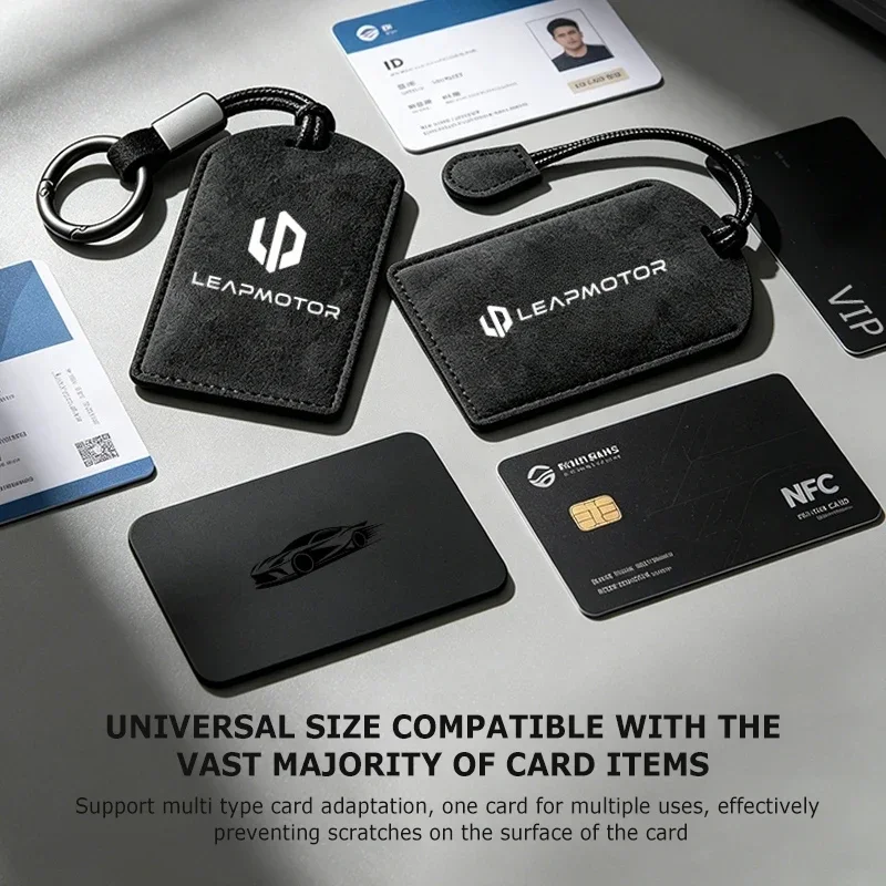 Car Card Key Case Soft Suede Anti‑Scratch Protective Cover Holder For Leapmotor C10 C11 T03 B10 C16 Lafa5 B03X