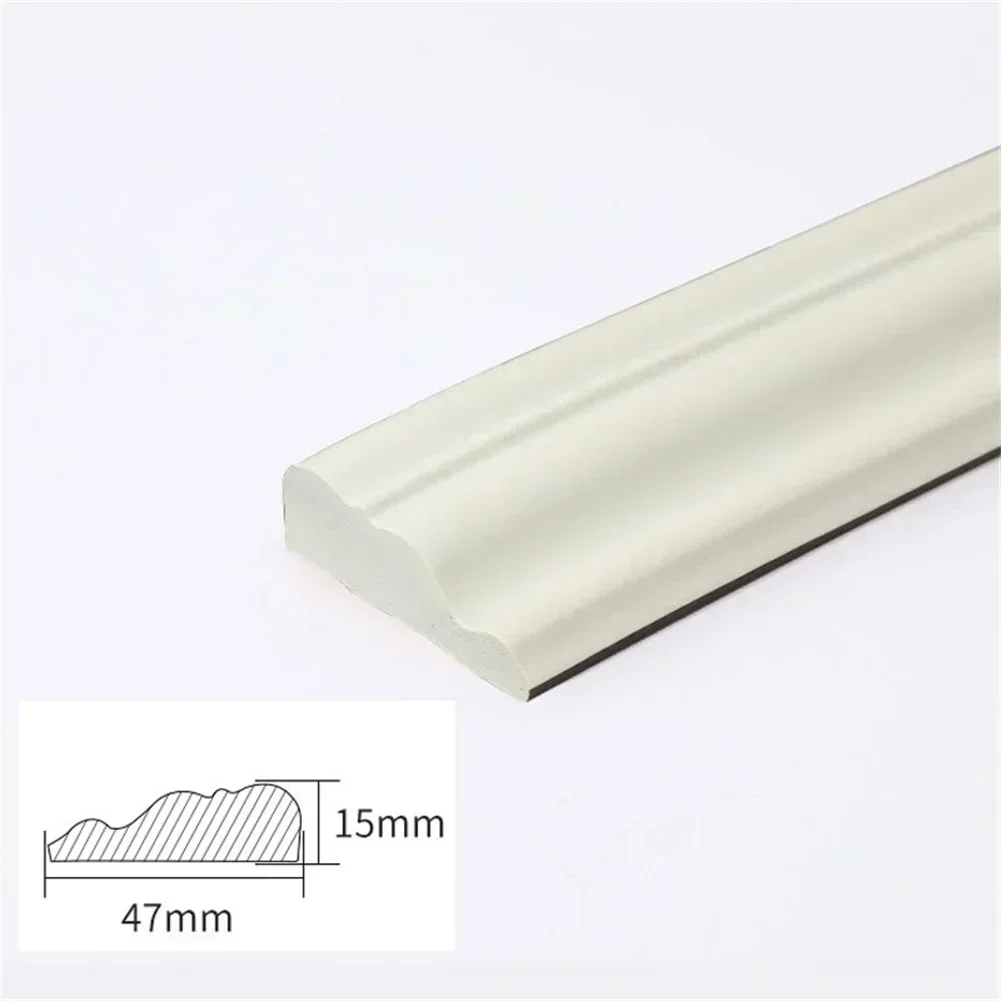 

2pcs 5M Adhesive Waterproof 3D Foam Waistline Wall Sticker Skirting Line Decorative Strip Sticker Edge Line Building Hardware